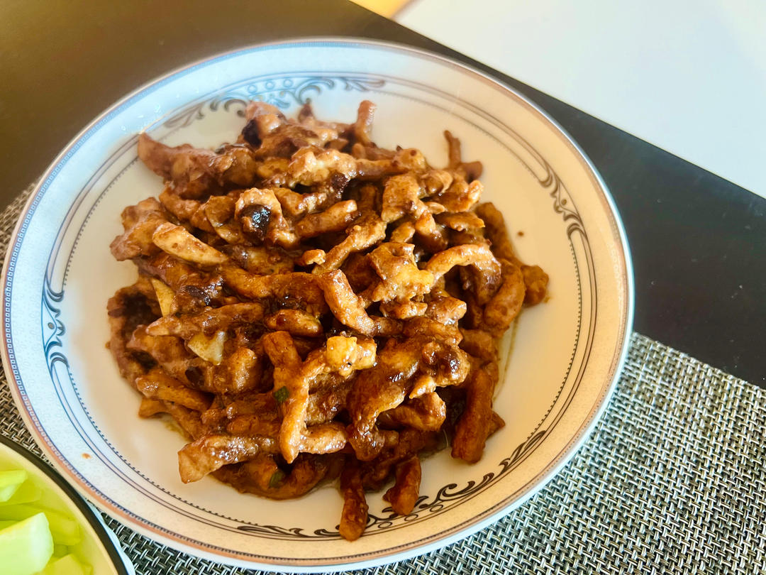传统做法 京酱肉丝