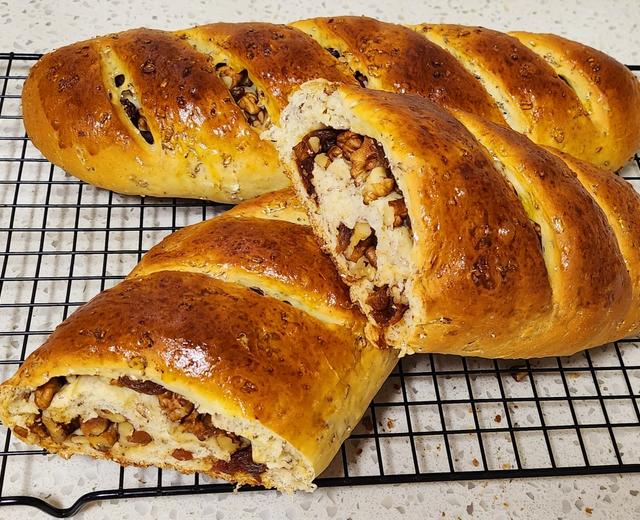 燕麦核桃面包的做法