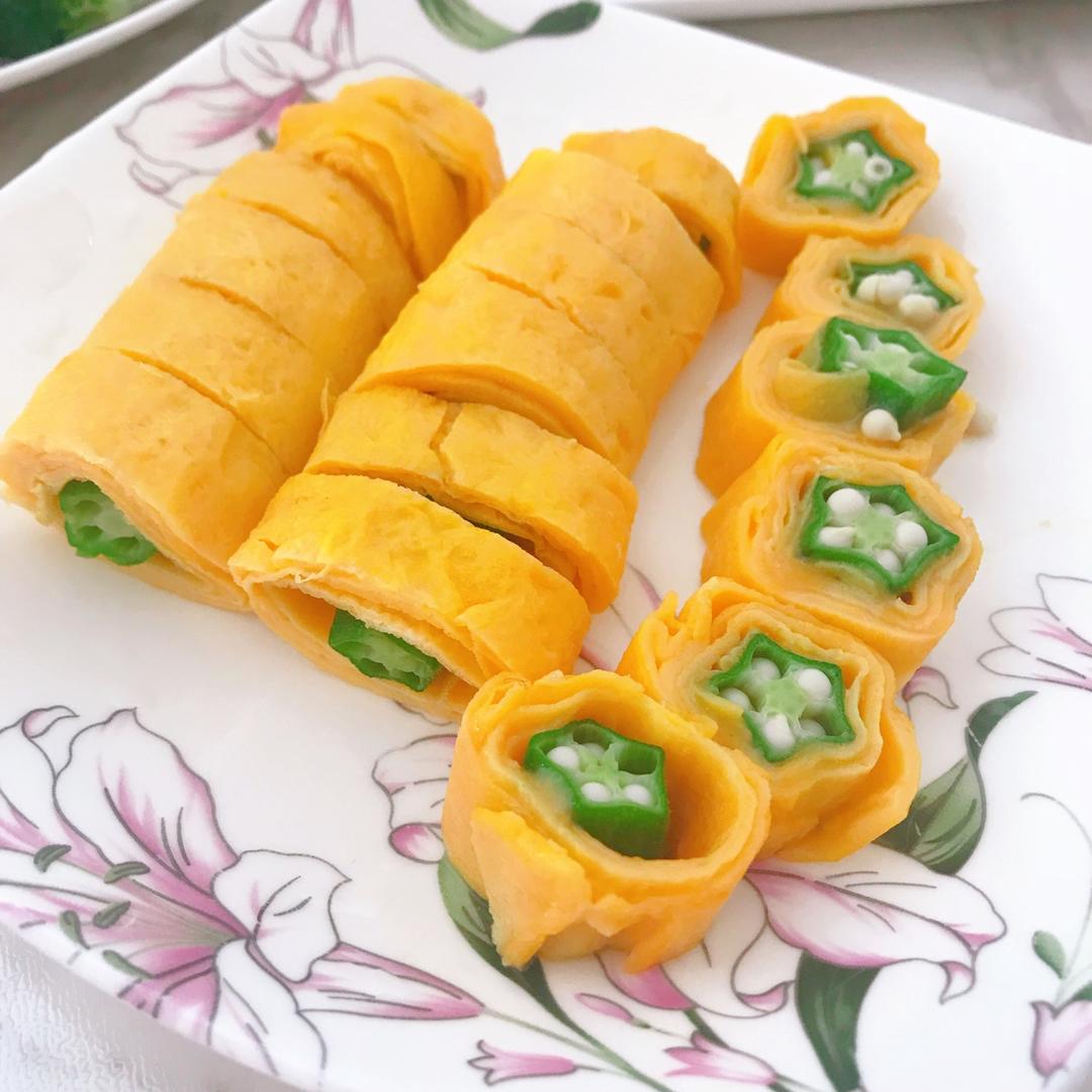 秋葵厚蛋烧
