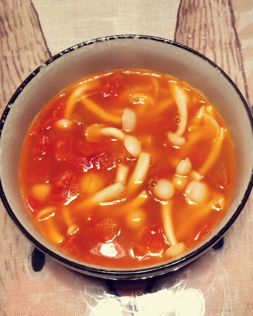 番茄白玉菇汤的做法 步骤8