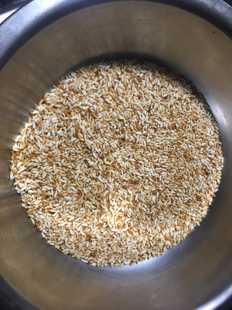 篮子学厨做的健脾祛湿的炒大米炒米茶湿胖减肥先祛湿