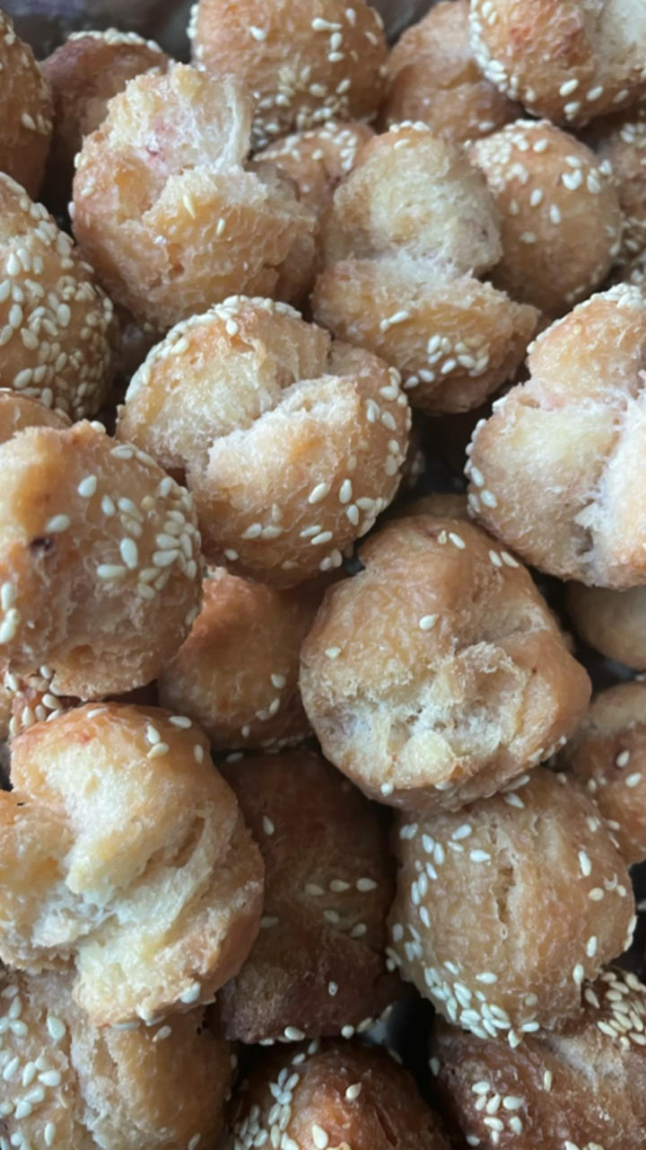 儿时零食开口笑（非常容易做）