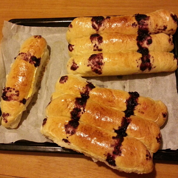 乖乖的念青做的蓝莓排包