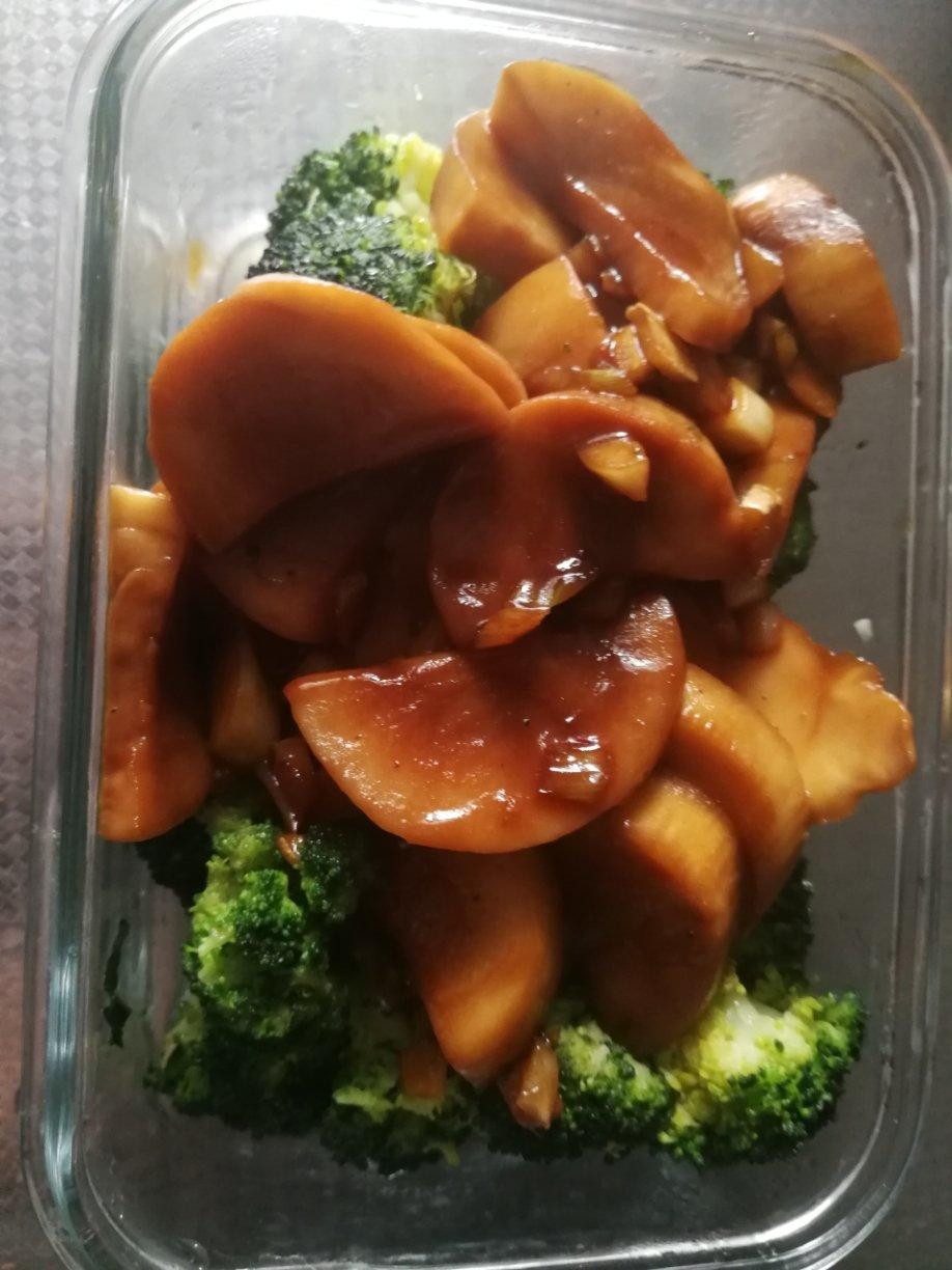 杏鲍菇扣西兰花