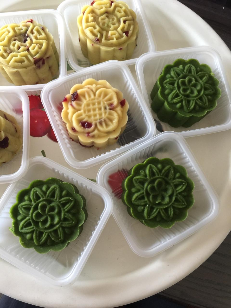 蔓越莓绿豆糕