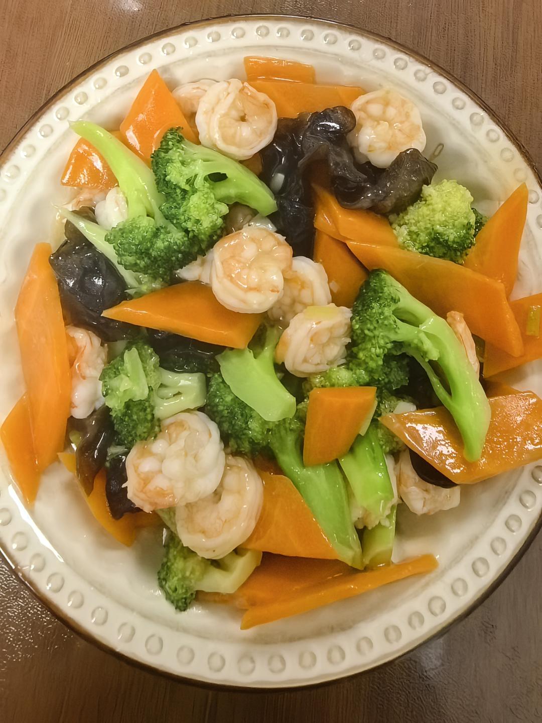 西兰花炒虾仁