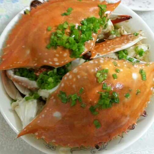 葱油白蟹