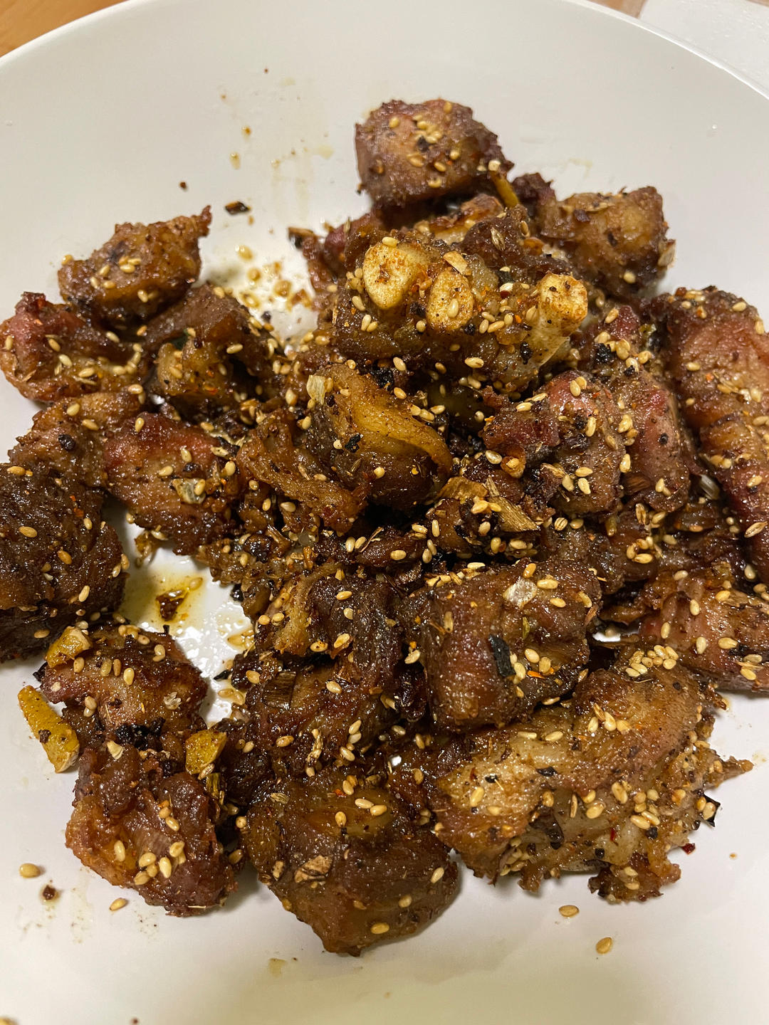 吃不到膻味的比烧烤更好吃的孜然羊肉🐏