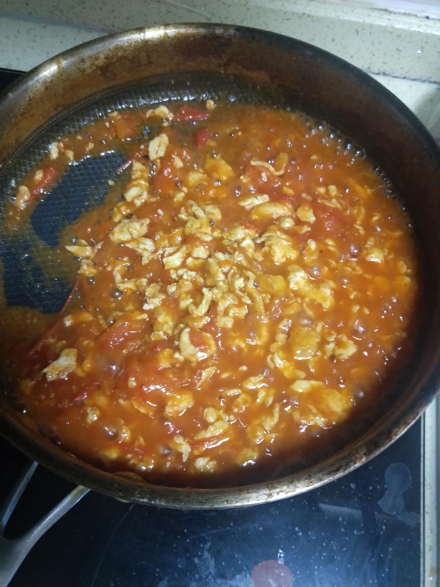 费番茄酱的西红柿炒鸡蛋（原创)的做法 步骤10