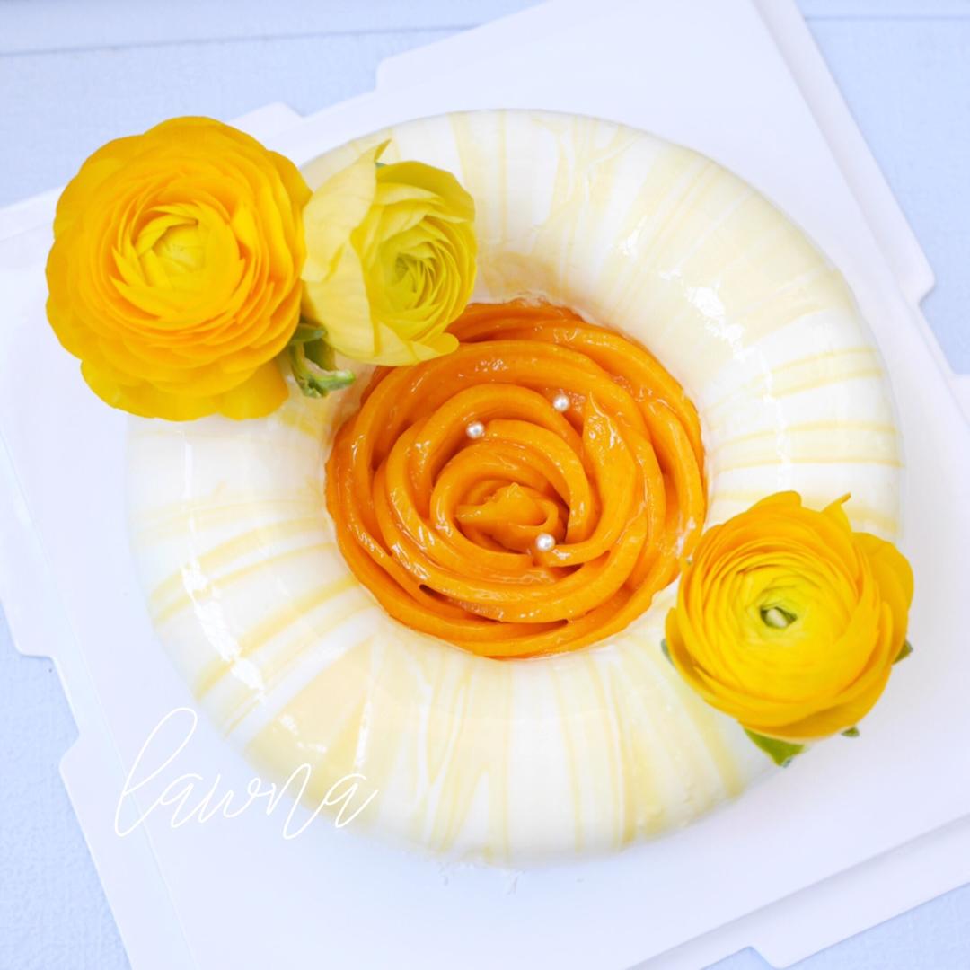 #拼颜值 也拼实力#Hakuna Matata-百香果芒果配椰子慕斯