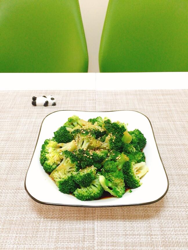 c大调claire做的响油白灼西兰花