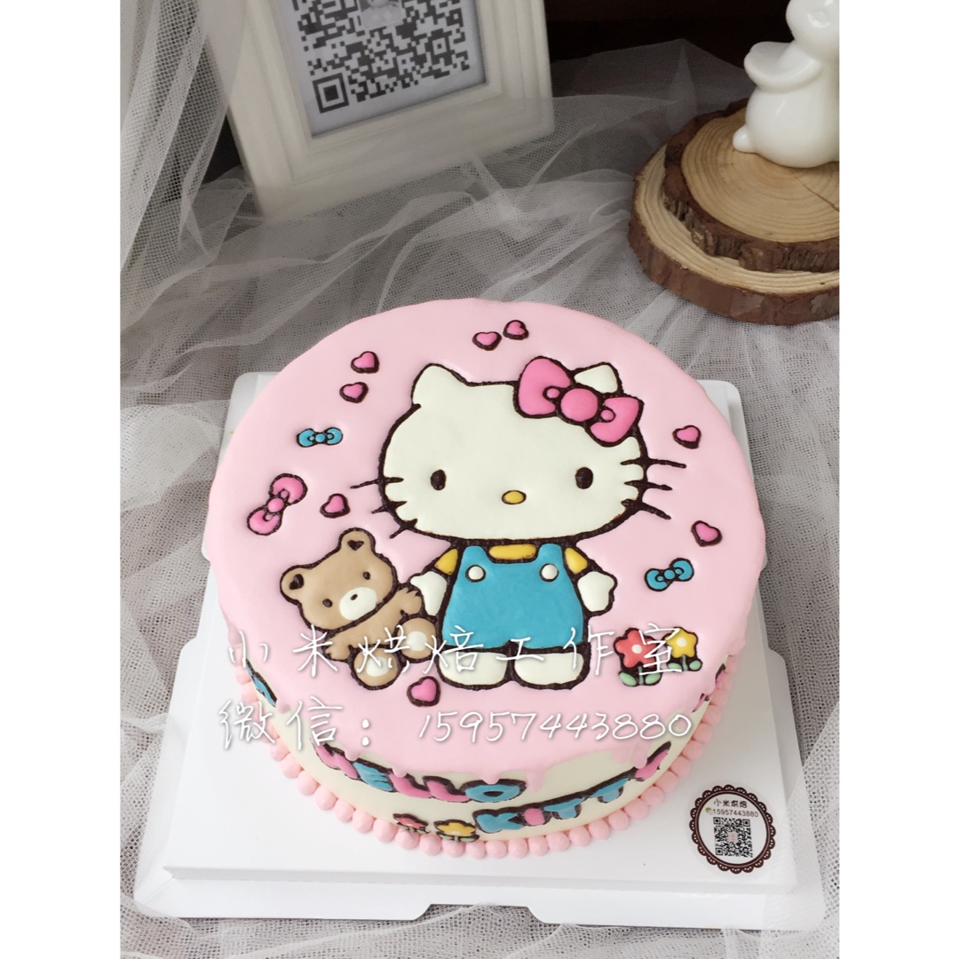 小米烘焙的糖花
