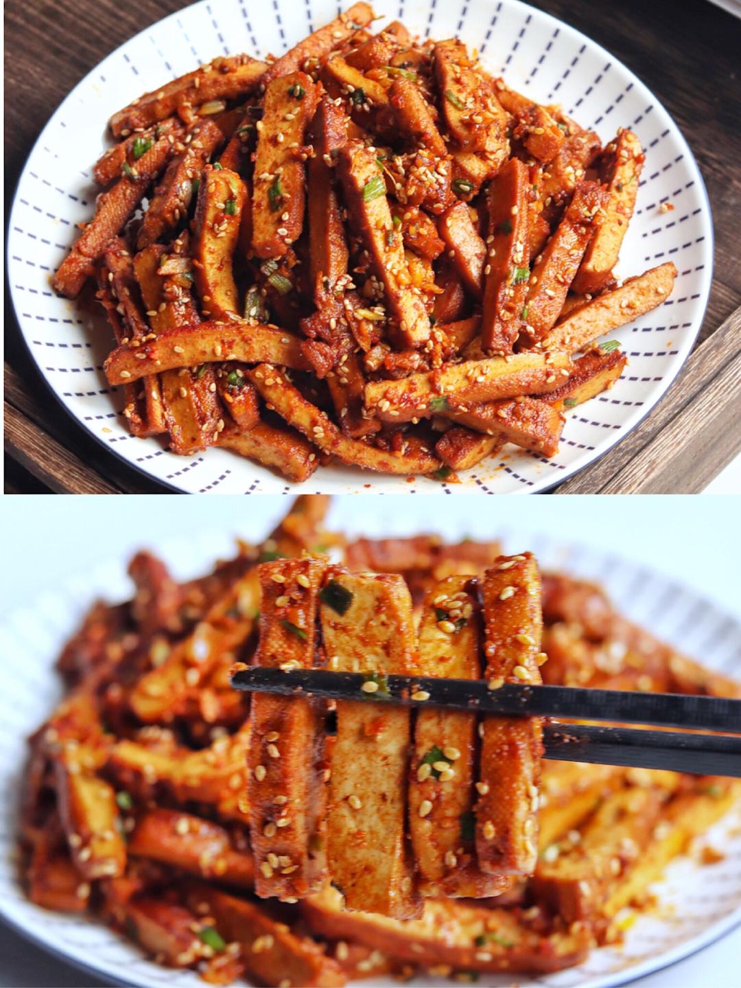 💥香干最过瘾的吃法，零嘴下酒全搞定～香辣香干的做法