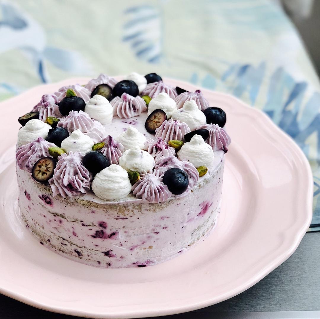 络绎--做的蓝莓蛋糕