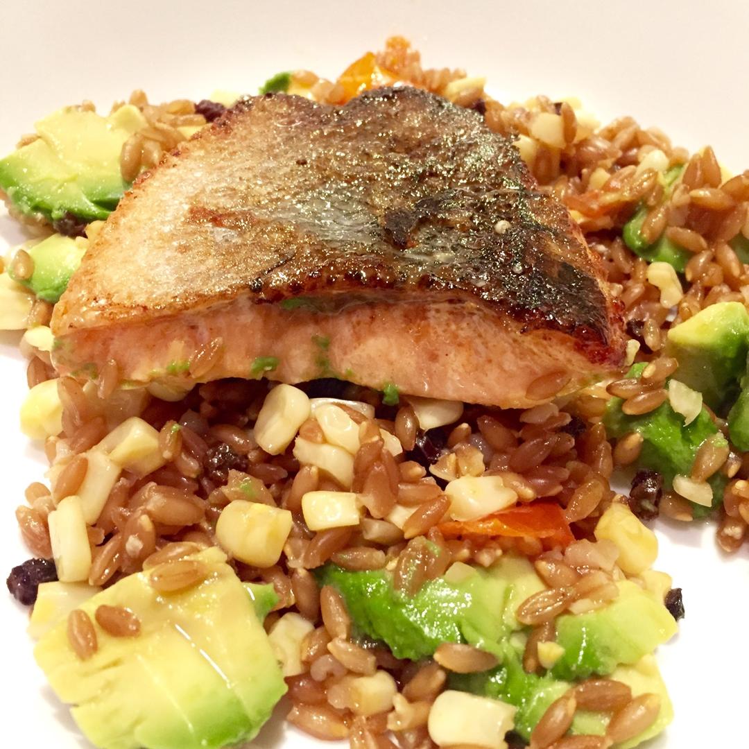 小麦蔬菜沙拉Insalata di farro e verdure