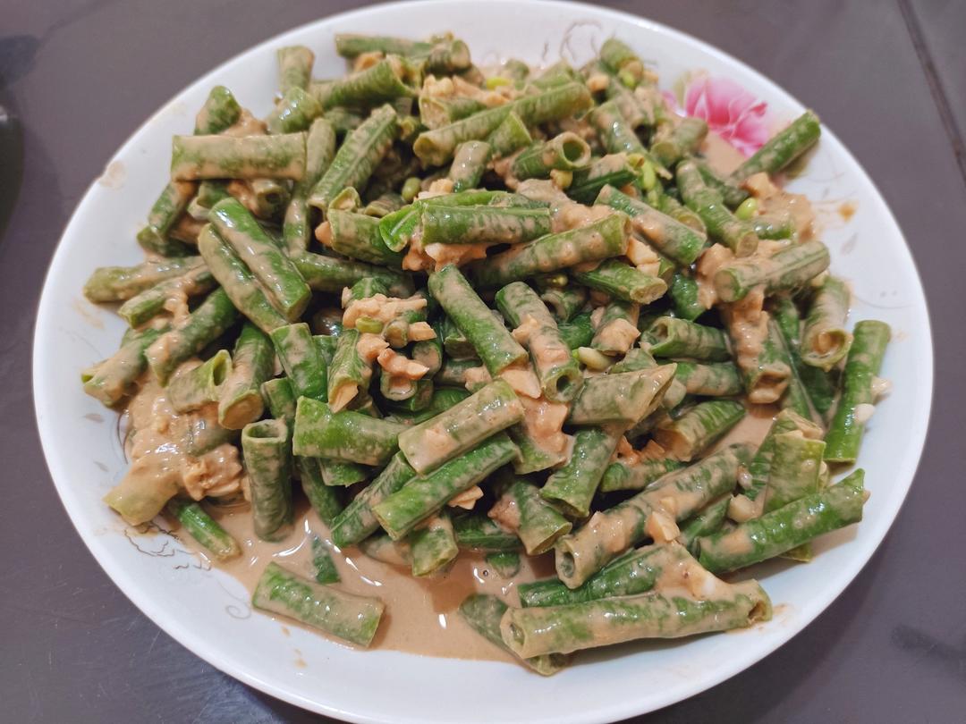 家常可口凉拌菜麻酱豆角