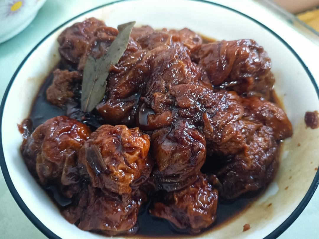 红烧油面筋塞肉