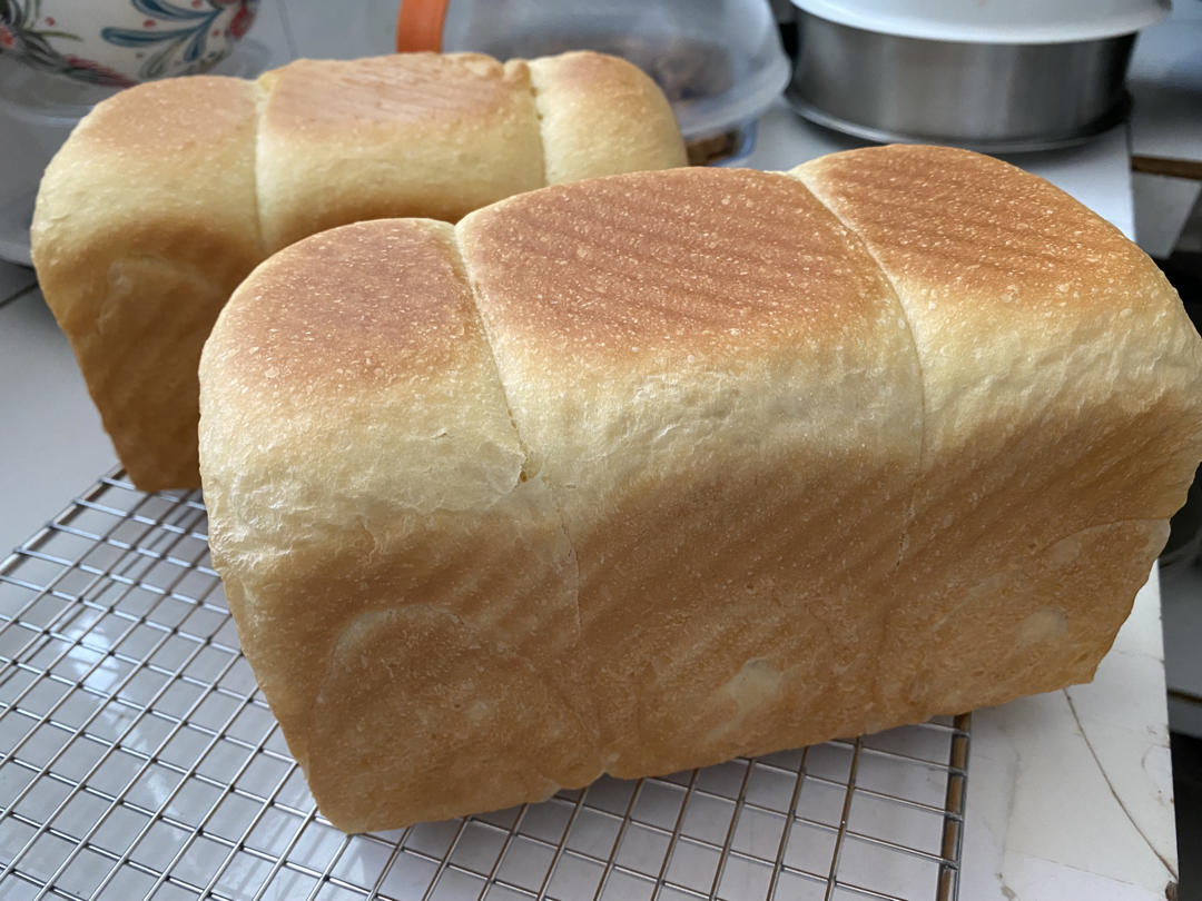 超软拉丝牛奶吐司🍞一次发酵