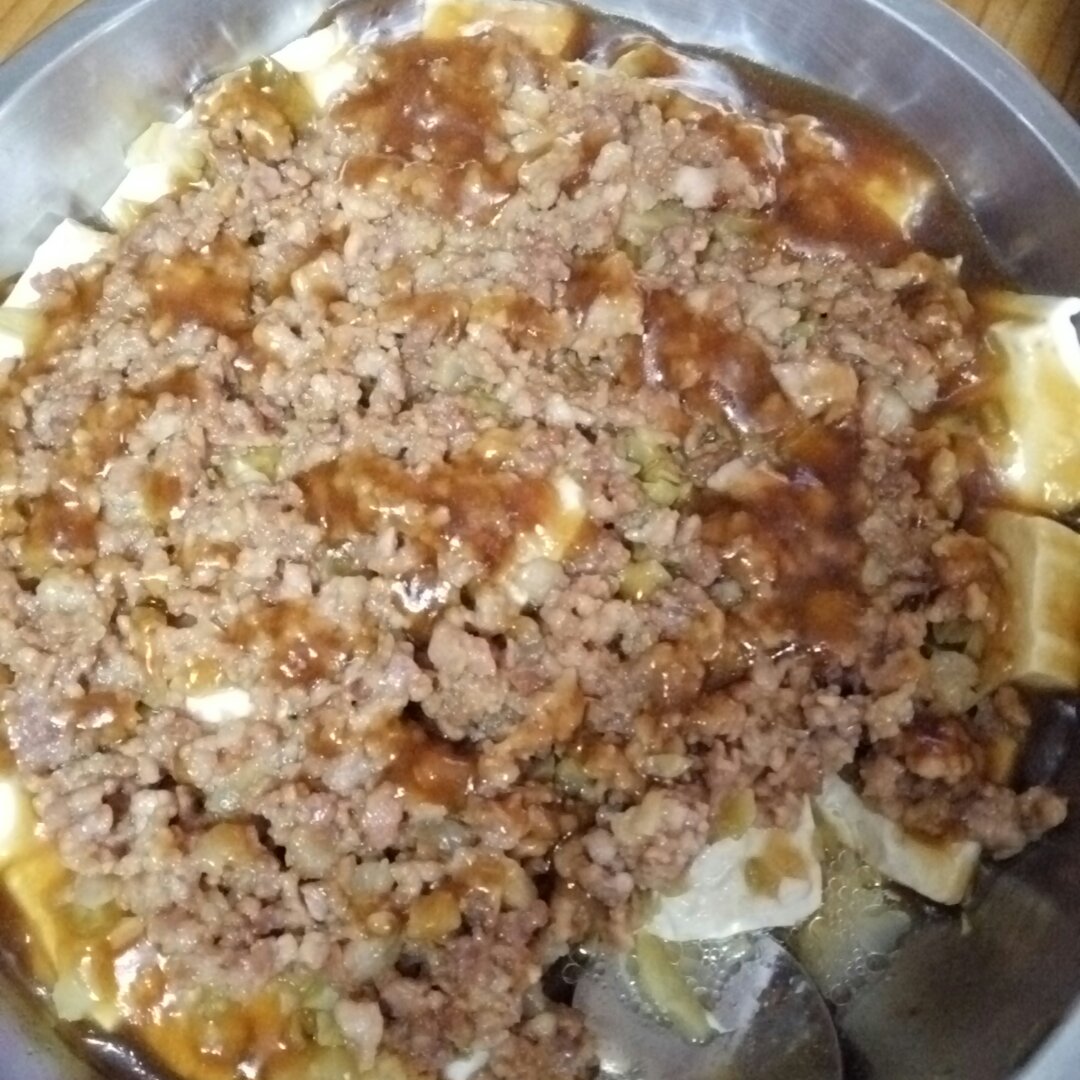 肉末蒸豆腐