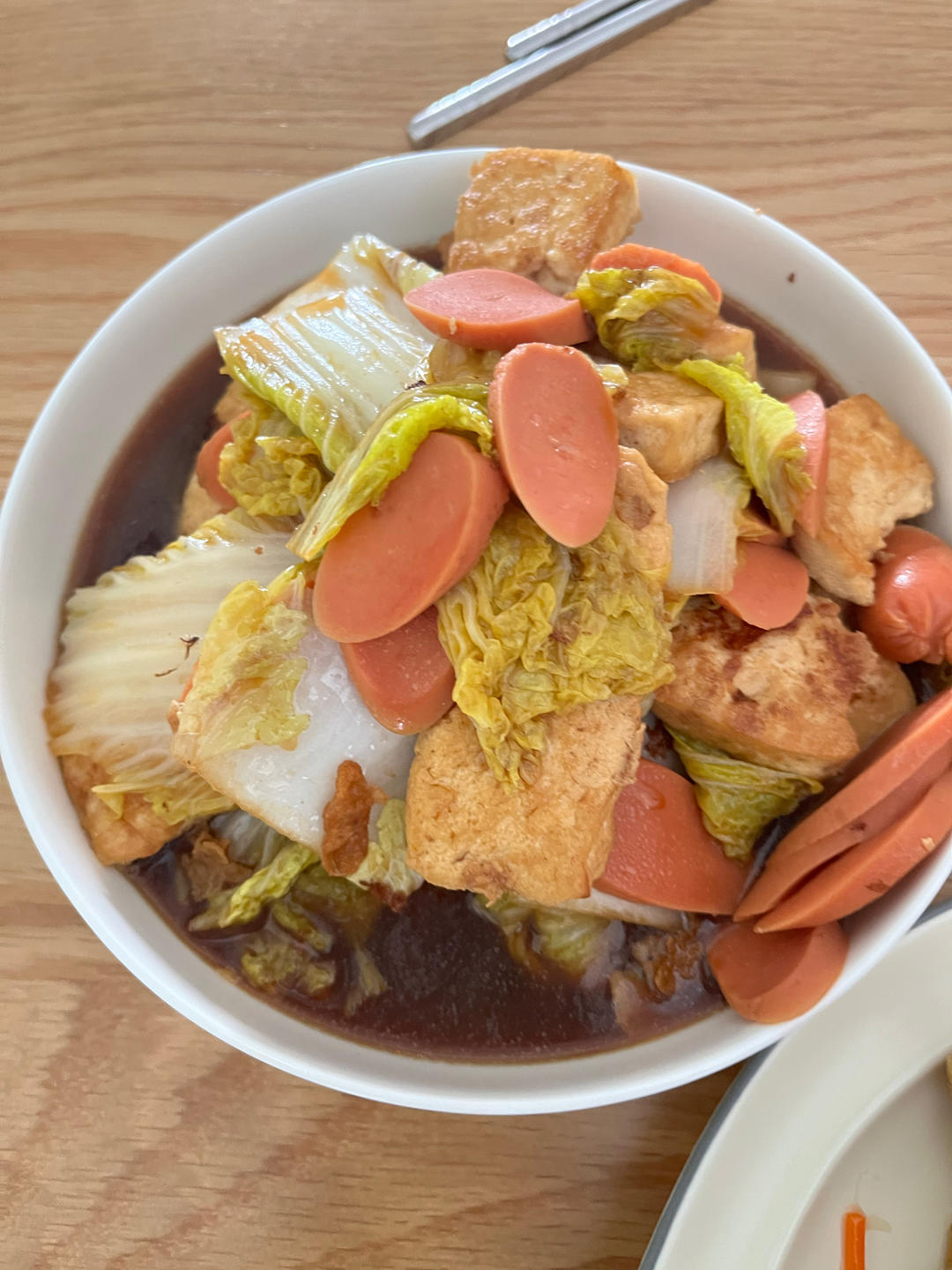 无敌下饭好吃到流泪的❗火腿豆腐煲❗