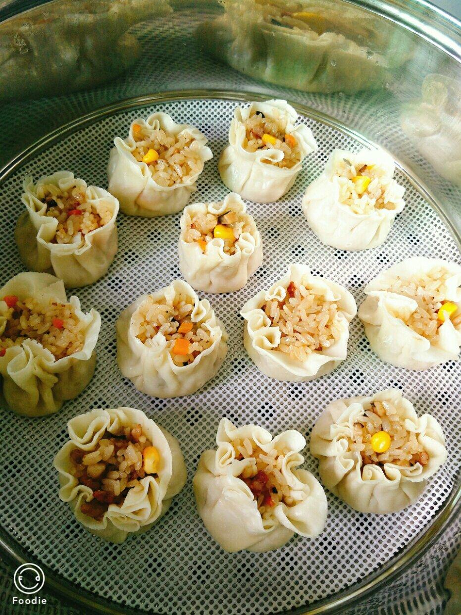 简易糯米烧卖（附烧卖包法）