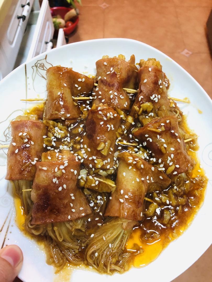 金针菇培根卷