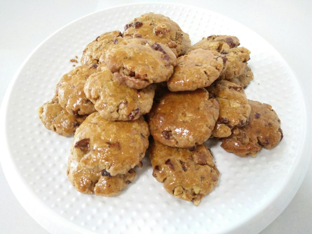 红枣红糖核桃饼干