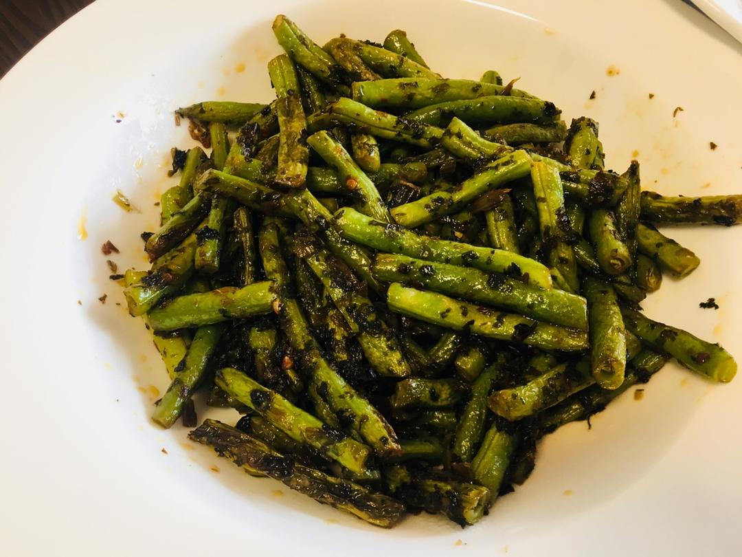 四季豆咸菜炒蛋