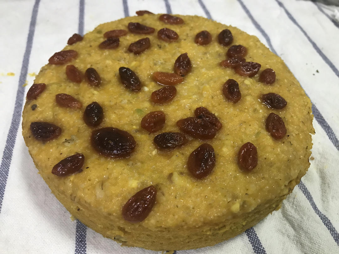 好吃😋到爆的无糖无油南瓜🎃玉米🌽发糕