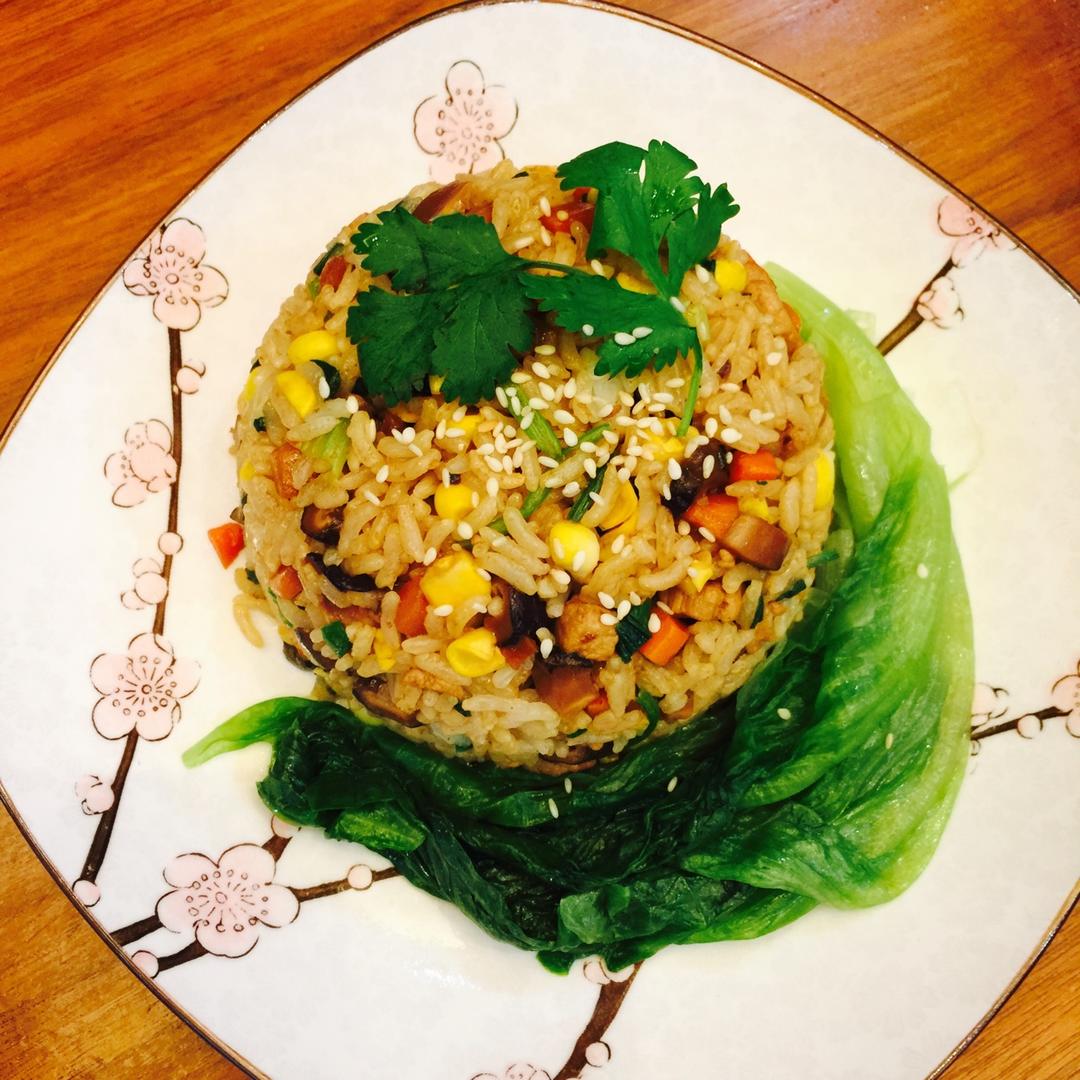 香菇肉丁油饭