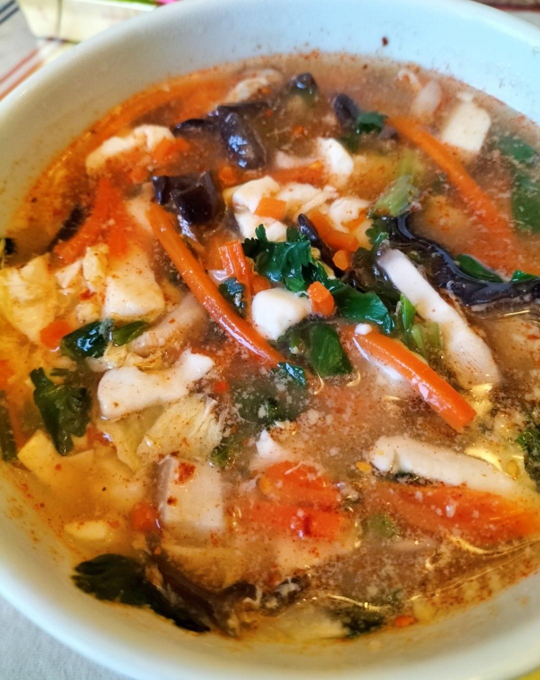 西兰花虾仁豆腐汤