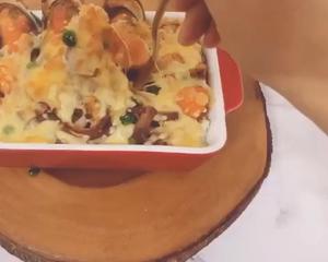 海鲜咖喱焗饭的做法 步骤8