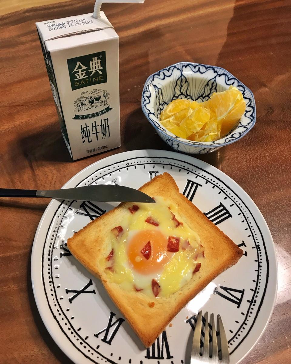 鸡蛋芝士烤吐司