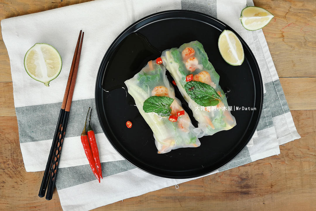 【小龙虾越南春卷】满口清爽小轻食的做法
