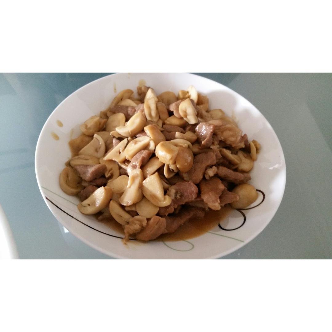 蘑菇炒肉片