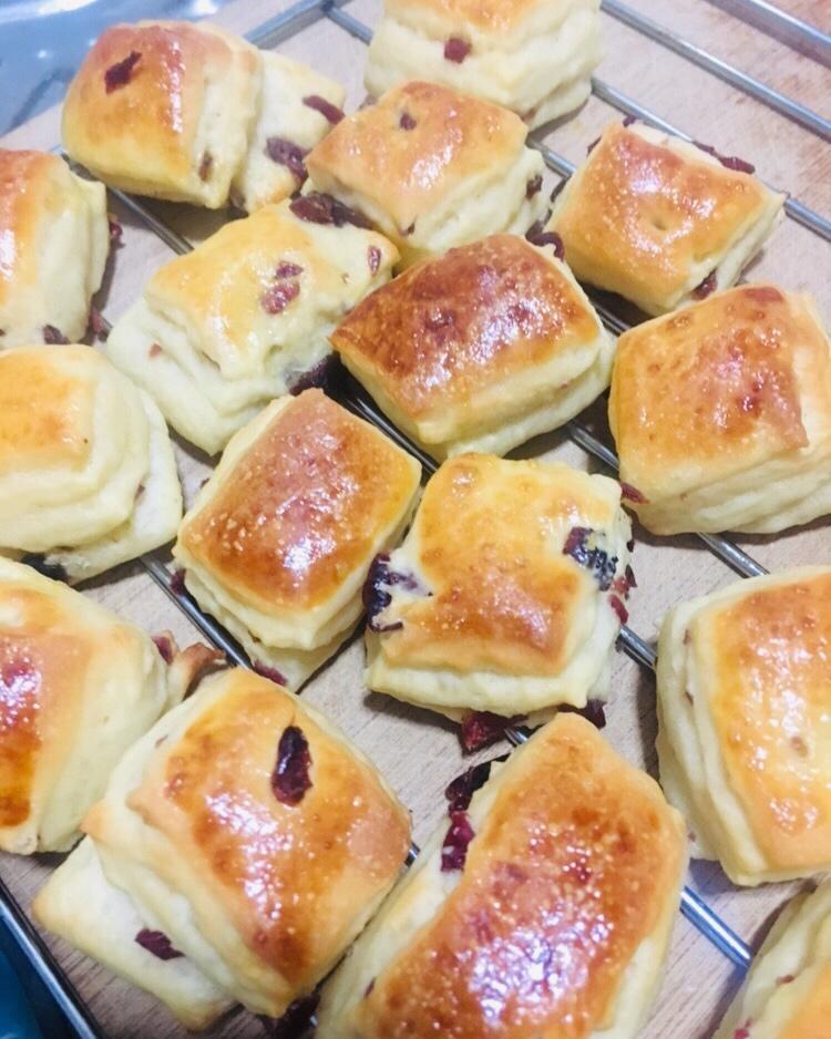 蔓越莓优格小面包块