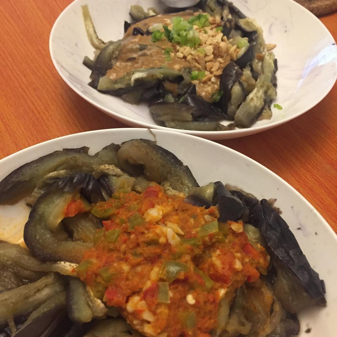 凉拌蒸茄子
