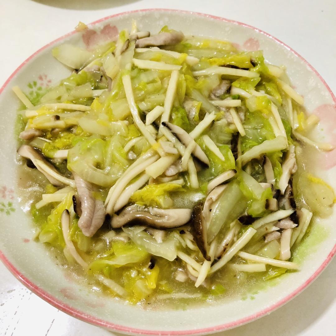 白菜烂糊肉丝