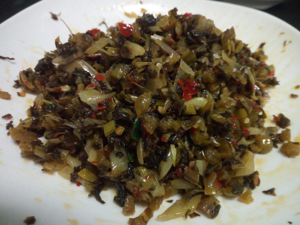 下饭菜～笋丁腌菜炒肉末