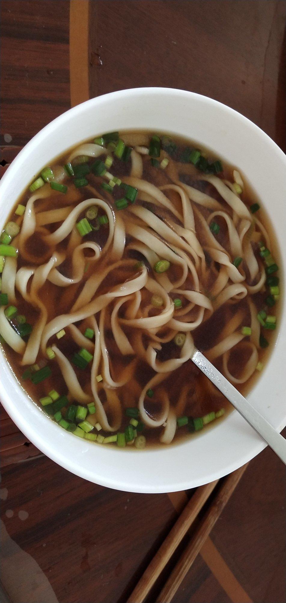 葱油小面～汤都喝光