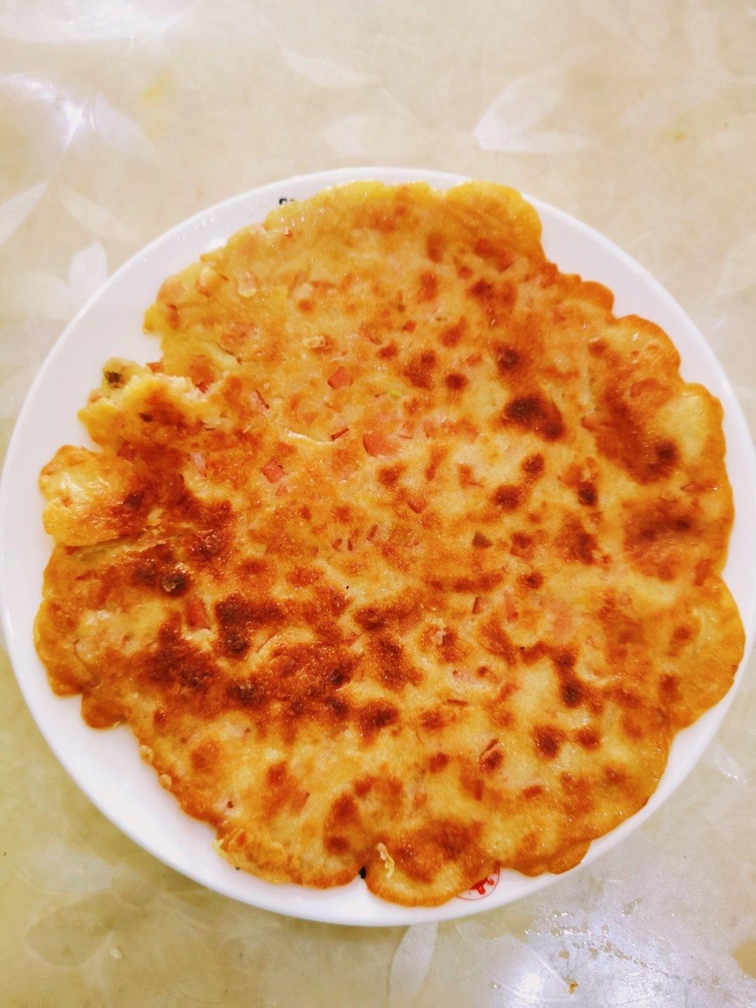 火腿肠鸡蛋饼（快手又香脆）