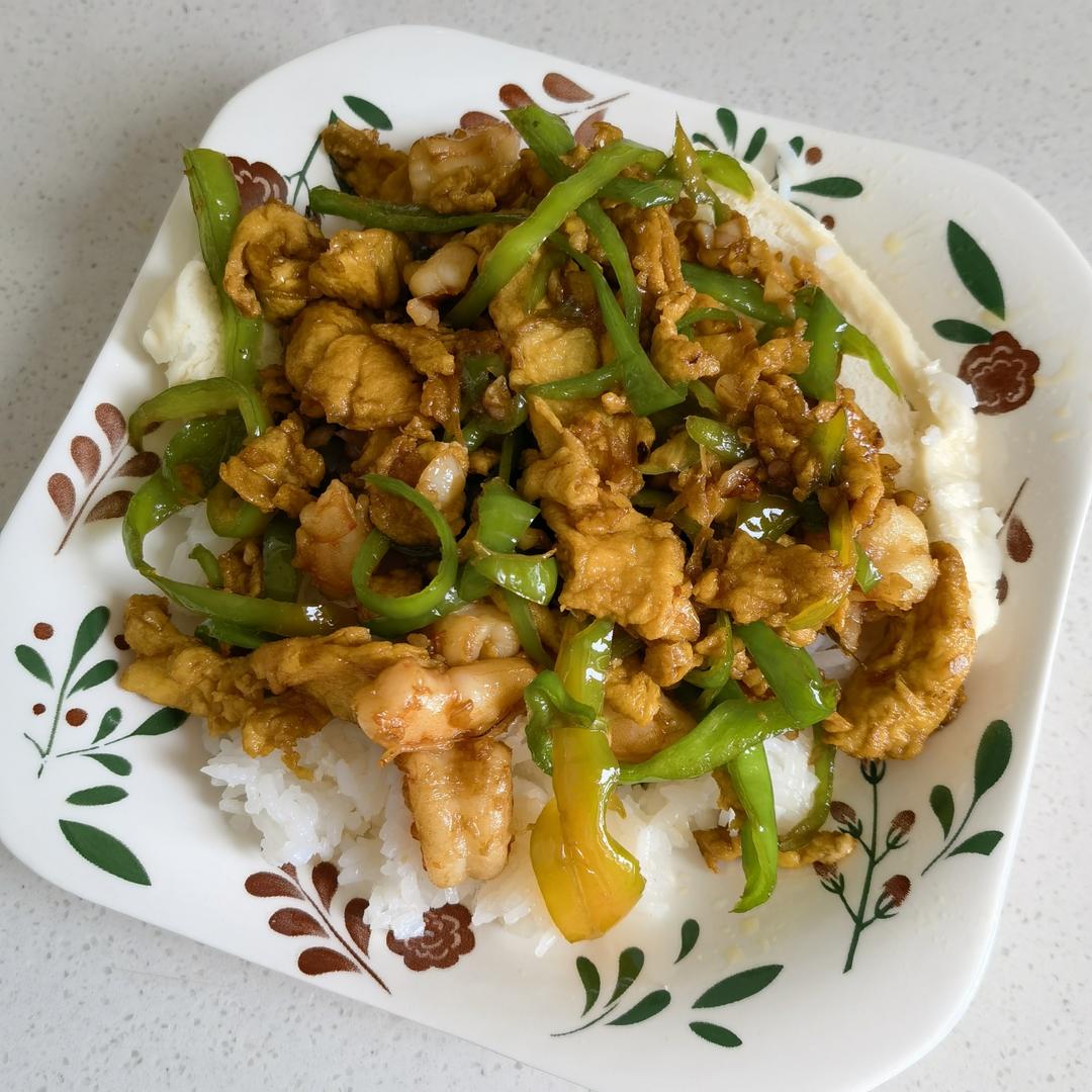 青椒火腿炒鸡蛋
