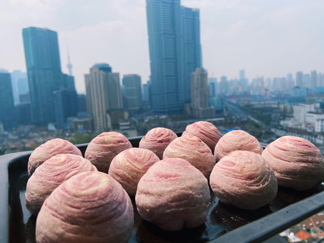 麻薯香芋酥/台湾大甲芋头酥(无猪油完美复刻2015.10修订各种抹茶酥、绿茶酥、蛋黄酥、紫薯酥通用哟）