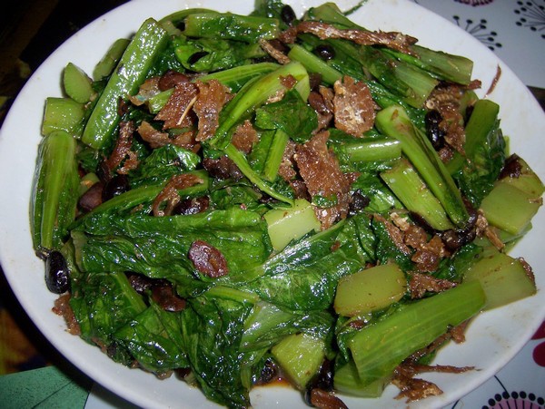 豆豉鲮鱼油麦菜