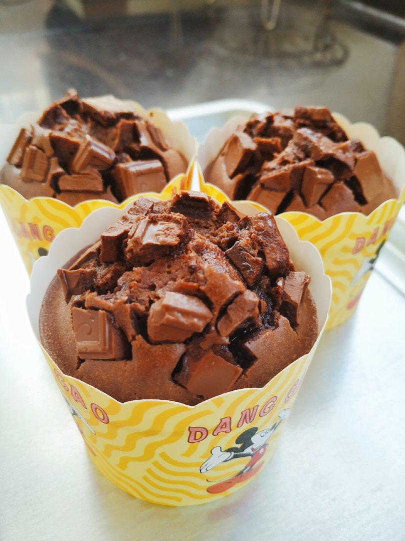 简单又美味的Muffins，黑巧克力玛芬蛋糕！✨