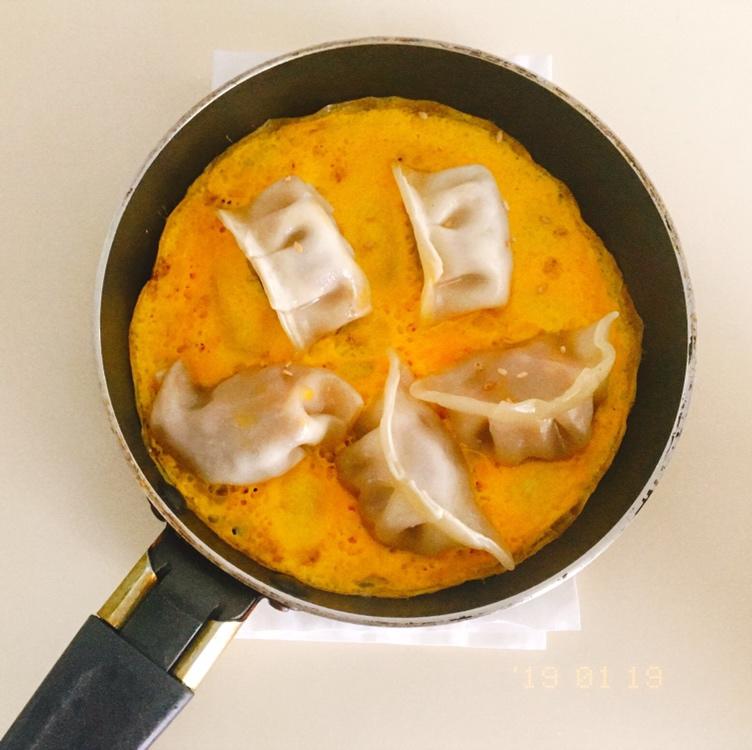 懒人快手抱蛋煎饺