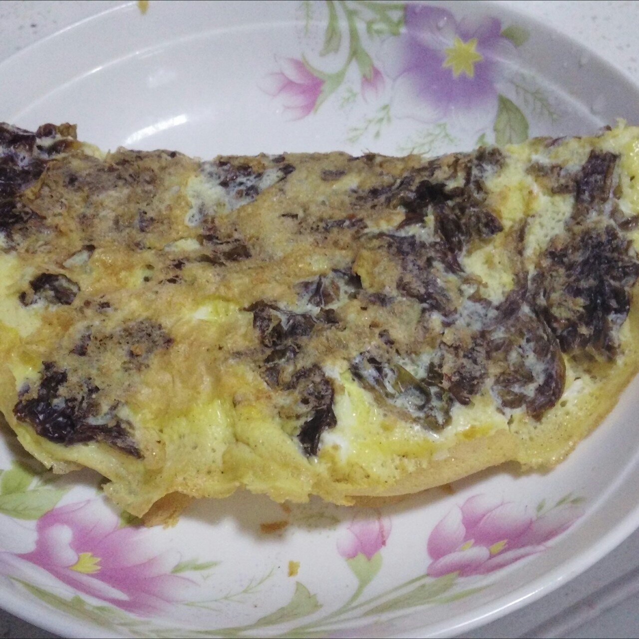 琳lins做的紫菜煎蛋饼