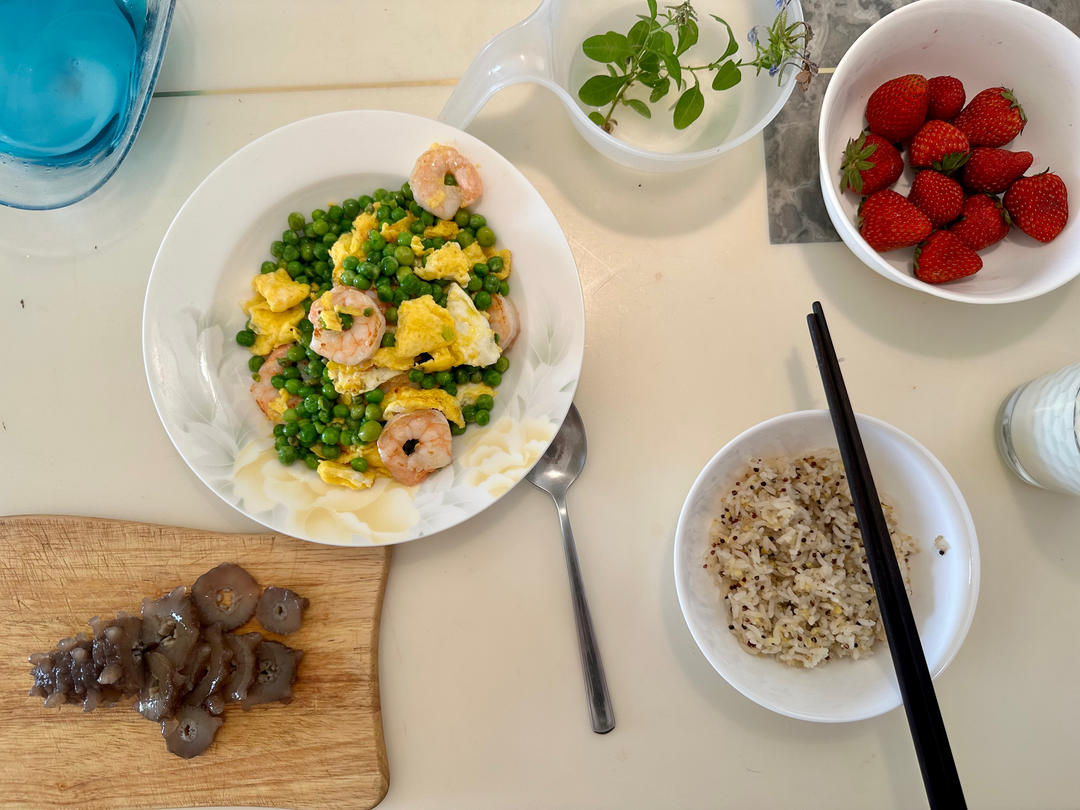 低脂豌豆虾仁滑蛋