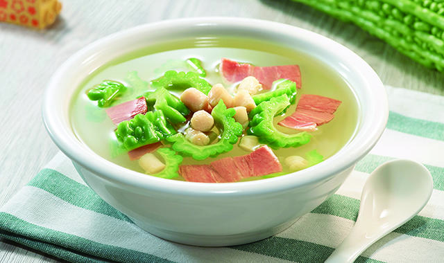 火腿干贝苦瓜汤