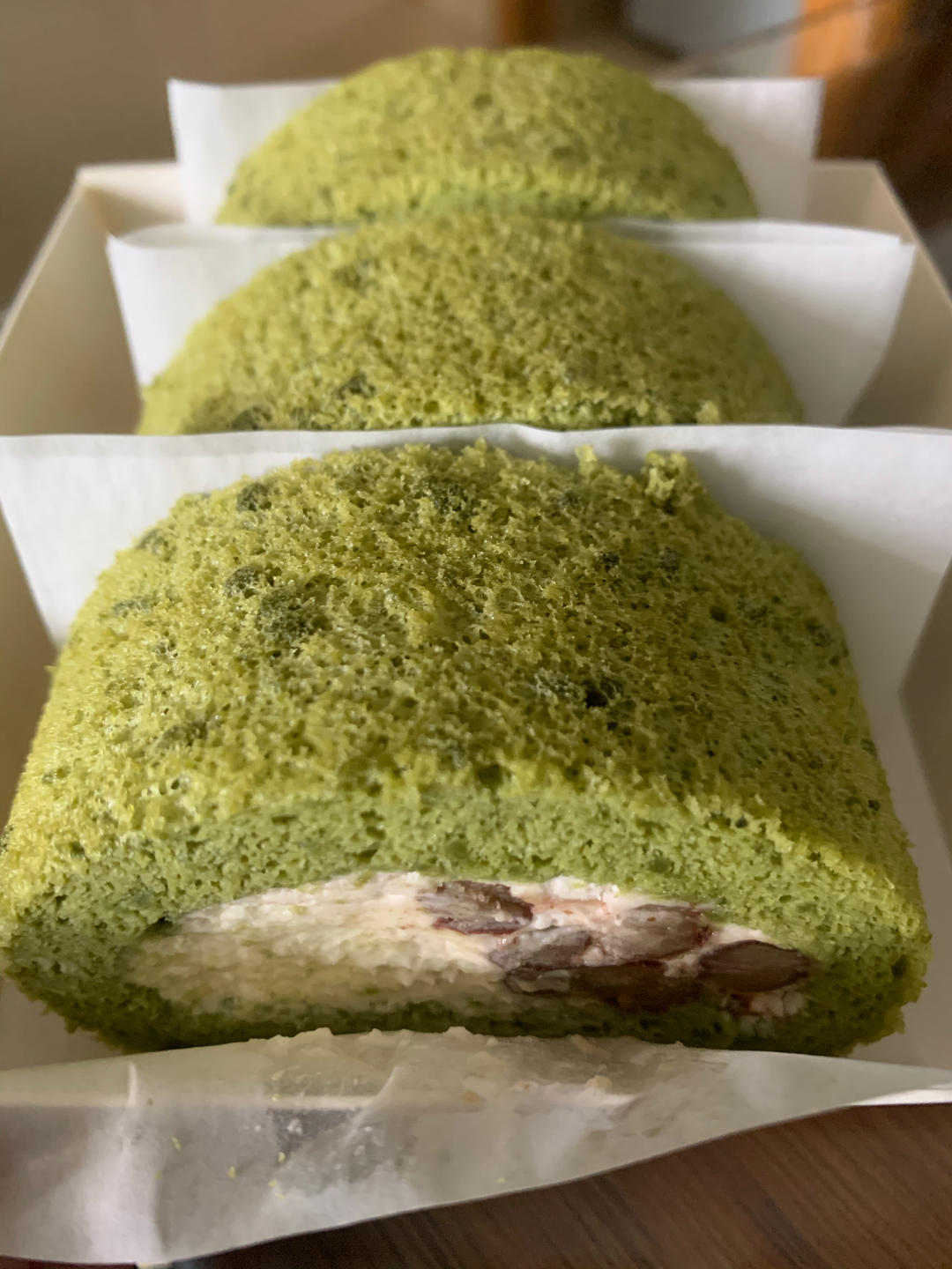 抹茶蜜豆蛋糕卷